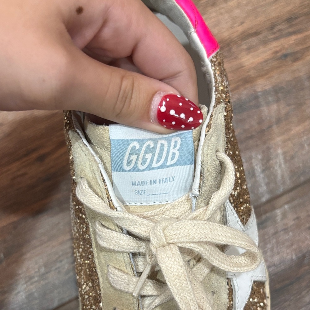 Golden Goose Glitter Sneakers - Gold and Pink - Picture 6 of 6